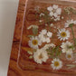 Rectangle Raised Wood Floral Tray