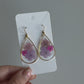 Medium Teardrop Floral Earrings