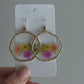 Round Floral Earrings