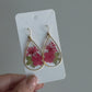 Medium Teardrop Floral Earrings