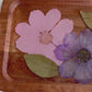 Medium Rectangle Wood Floral Tray