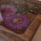 Rectangle Raised Wood Floral Tray