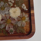 Small Rectangle Wood Floral Tray