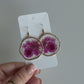 Round Floral Earrings