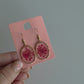 Medium Oval Floral Earrings